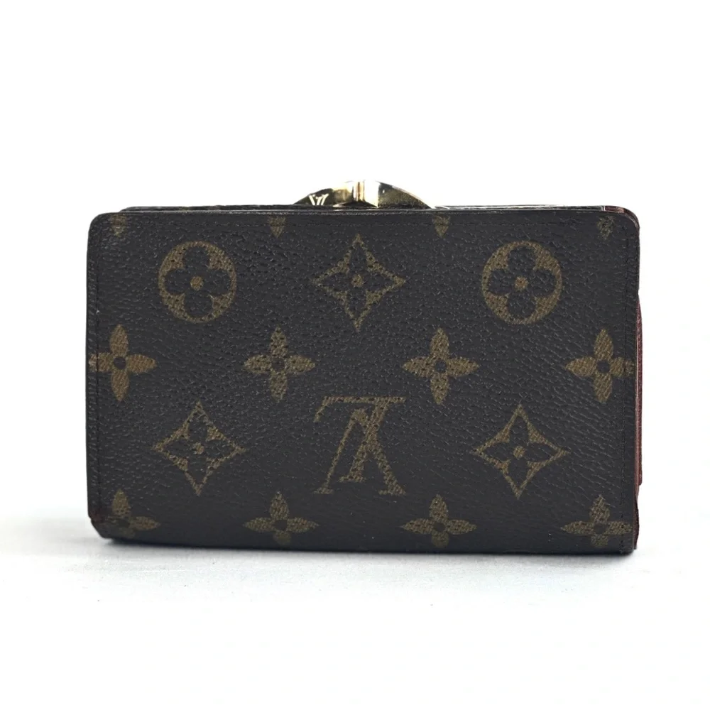❌SOLD❌Louis Vuitton Monogram Portefeuille Viennois kiss lock French Purse Wallet - Picture 3 of 12